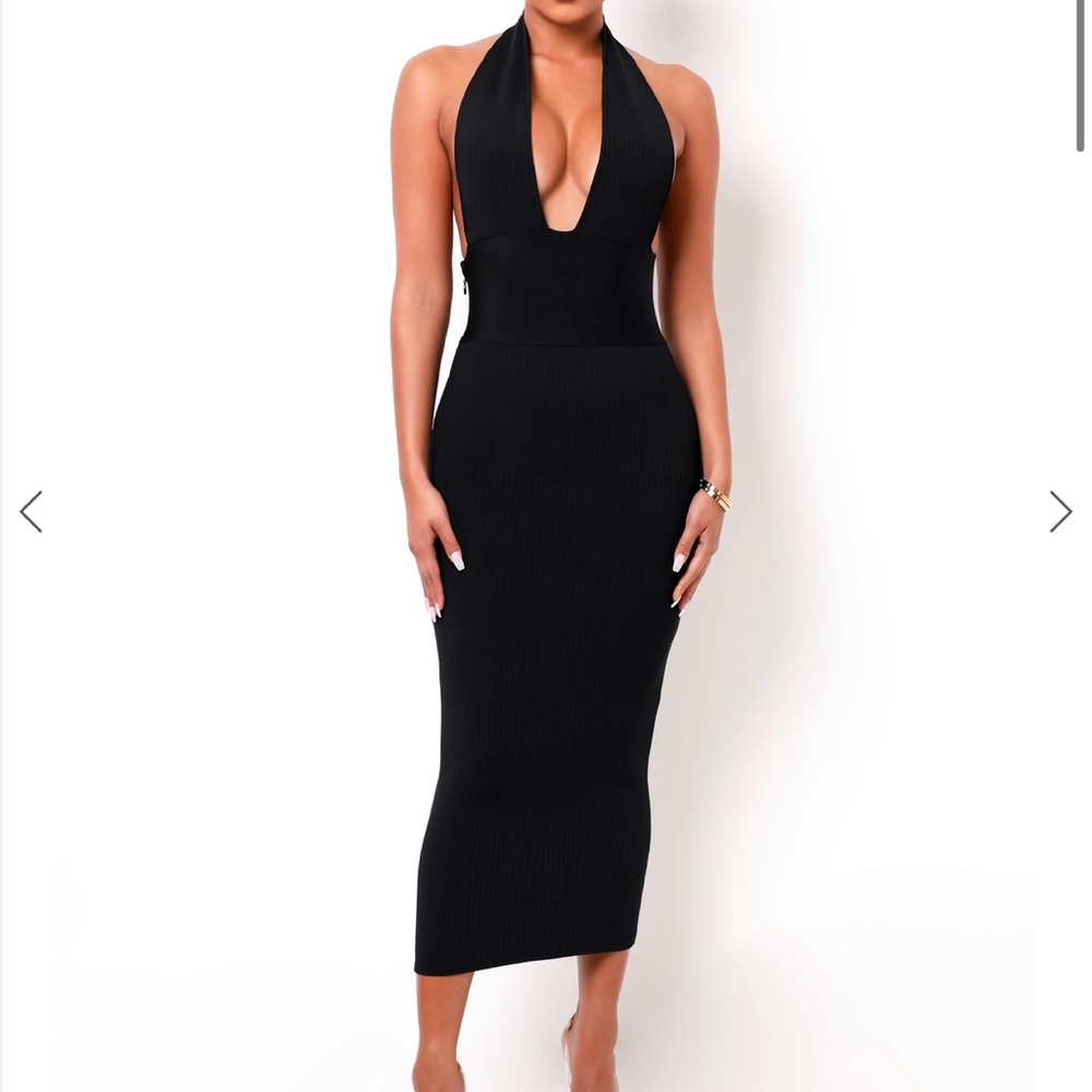 Hourglass bandage maxi dress